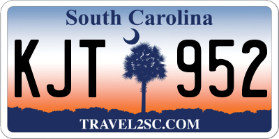 SC license plate KJT952