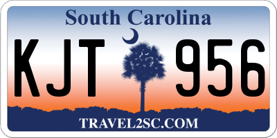 SC license plate KJT956