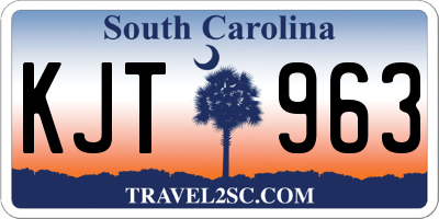 SC license plate KJT963