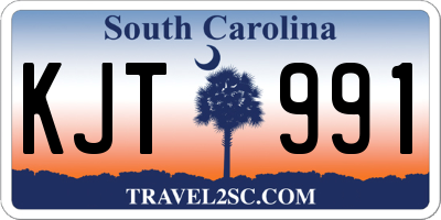 SC license plate KJT991