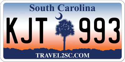 SC license plate KJT993