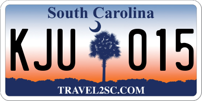SC license plate KJU015