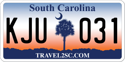SC license plate KJU031