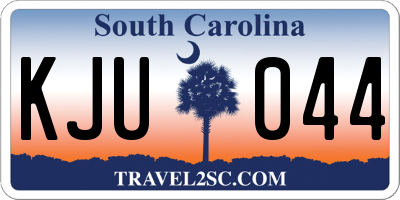 SC license plate KJU044