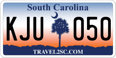 SC license plate KJU050