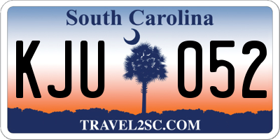 SC license plate KJU052