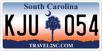 SC license plate KJU054