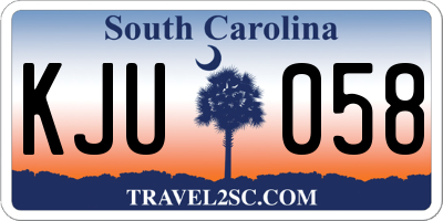 SC license plate KJU058