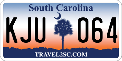 SC license plate KJU064