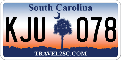 SC license plate KJU078