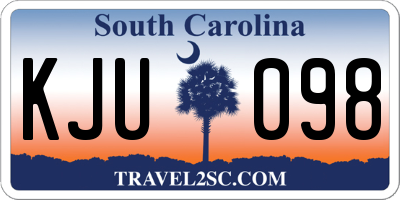 SC license plate KJU098