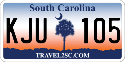 SC license plate KJU105