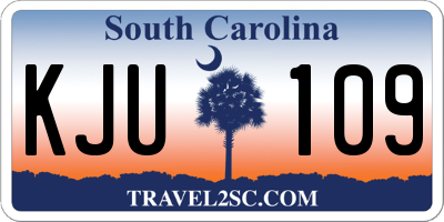 SC license plate KJU109