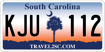 SC license plate KJU112