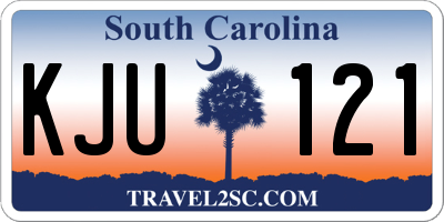 SC license plate KJU121