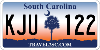 SC license plate KJU122