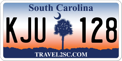 SC license plate KJU128