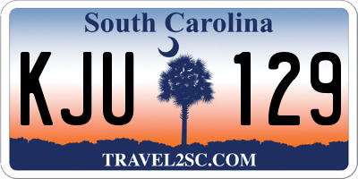 SC license plate KJU129