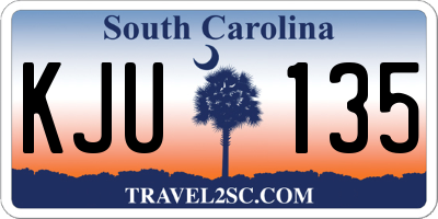 SC license plate KJU135