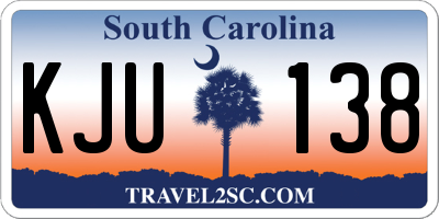 SC license plate KJU138