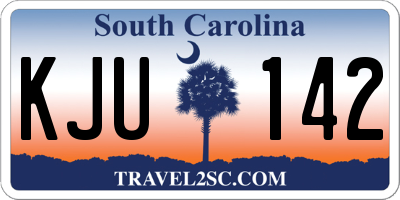 SC license plate KJU142
