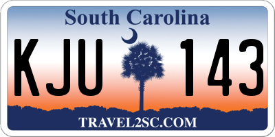 SC license plate KJU143
