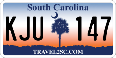 SC license plate KJU147