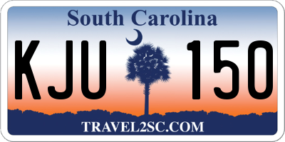 SC license plate KJU150