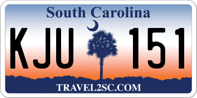 SC license plate KJU151