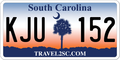 SC license plate KJU152