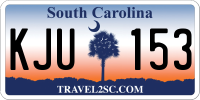 SC license plate KJU153
