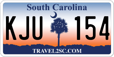 SC license plate KJU154