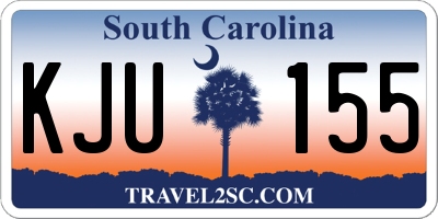 SC license plate KJU155