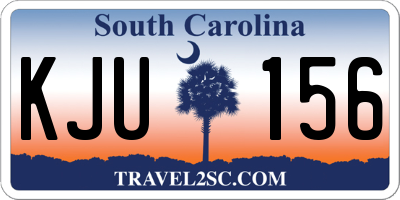 SC license plate KJU156