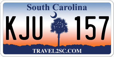 SC license plate KJU157