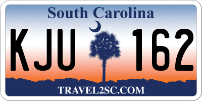 SC license plate KJU162