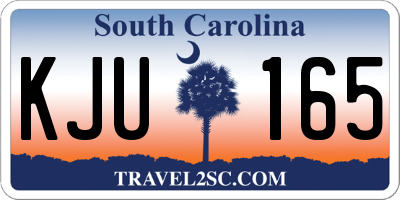 SC license plate KJU165