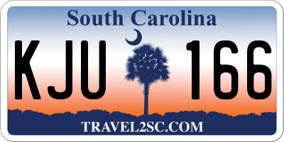 SC license plate KJU166