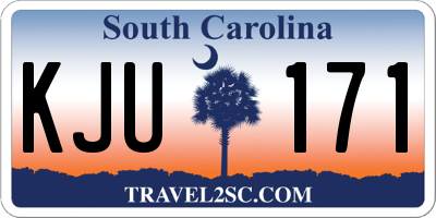 SC license plate KJU171