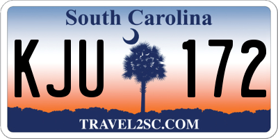SC license plate KJU172