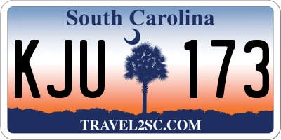 SC license plate KJU173