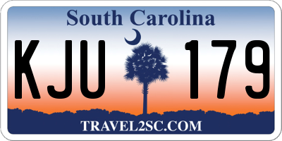 SC license plate KJU179