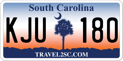 SC license plate KJU180