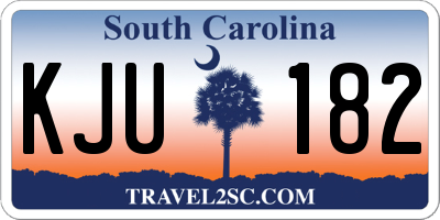 SC license plate KJU182
