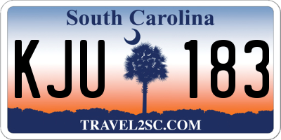 SC license plate KJU183