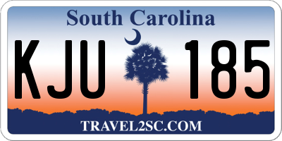 SC license plate KJU185