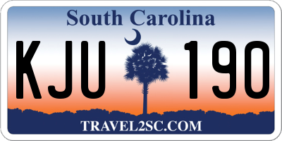 SC license plate KJU190
