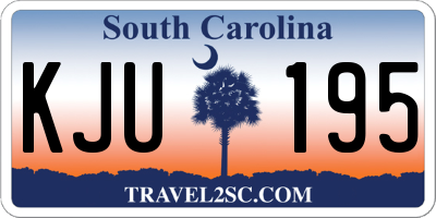 SC license plate KJU195