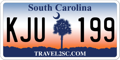 SC license plate KJU199