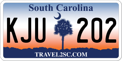 SC license plate KJU202